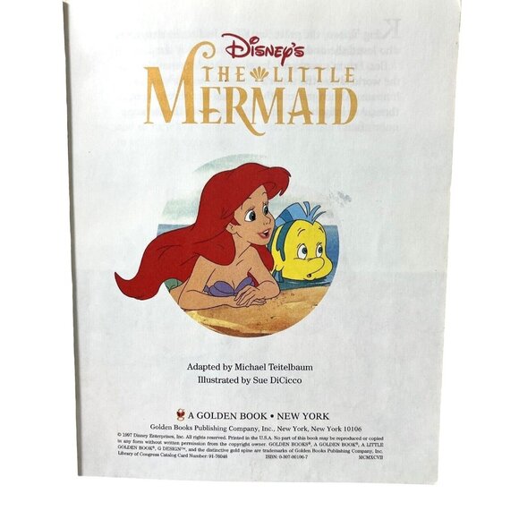 The Little Mermaid- A Little Golden Book Disney 1997 - Picture 3 of 5